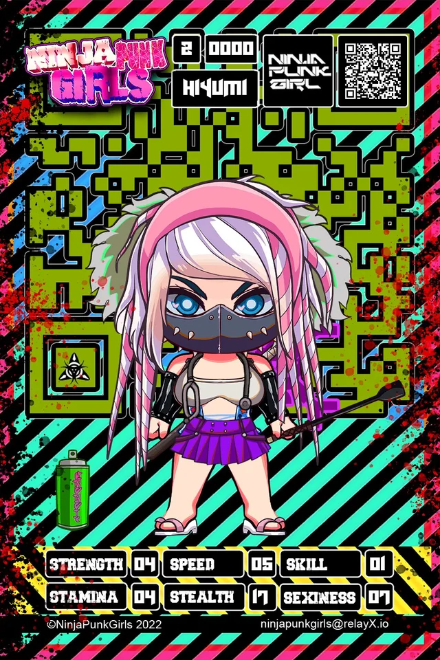 Original minted card #0000 Hiyumi