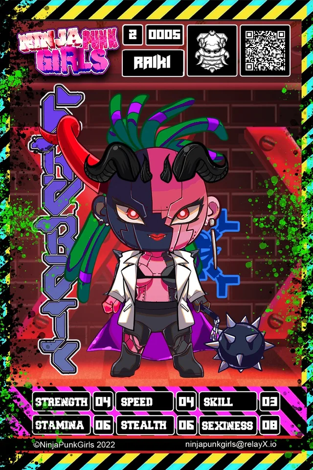 Original minted card #0005 Raiki
