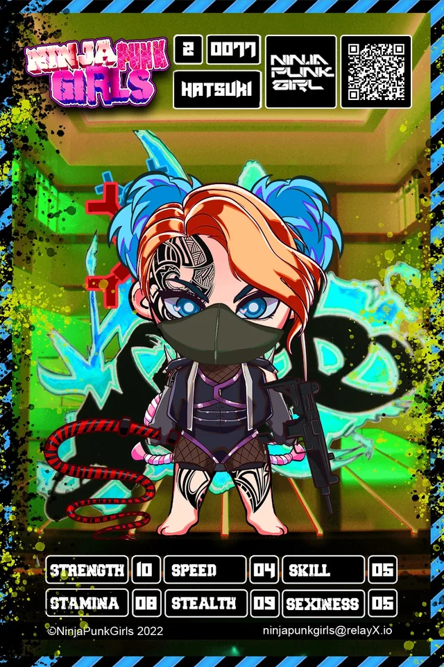 Original minted card #0077 Hatsuki