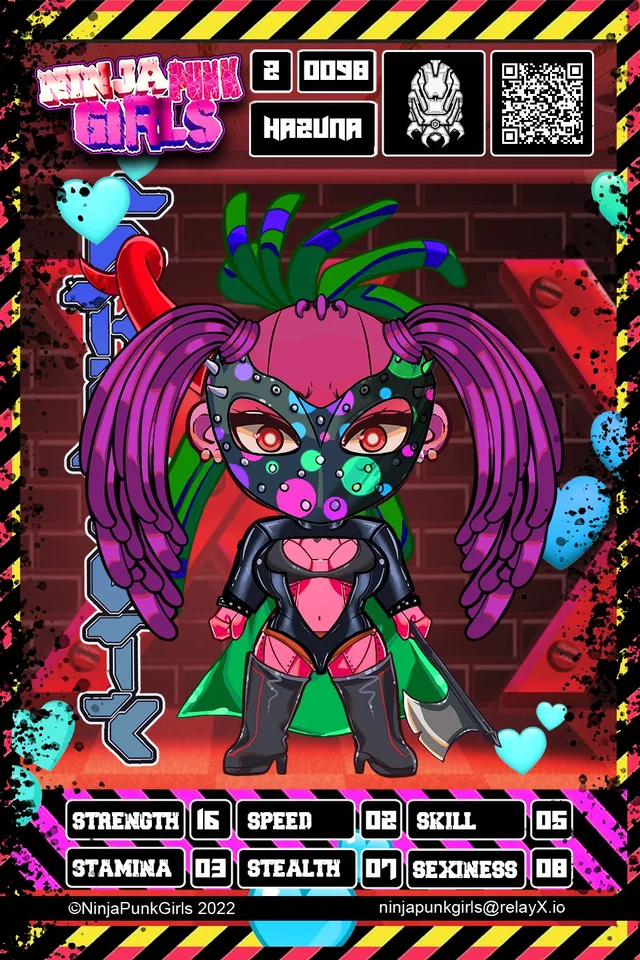 Original minted card #0098 Hazuna