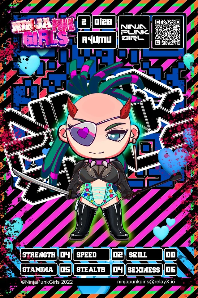 Original minted card #0128 Ayumu