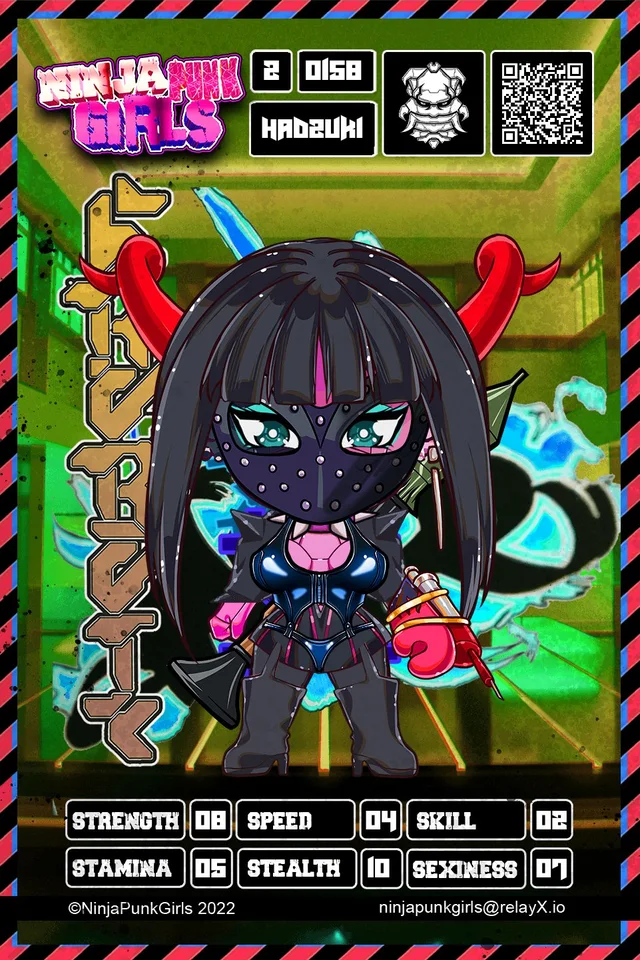 Original minted card #0158 Hadzuki