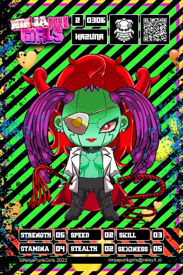 Original minted card #0306 Hazuna