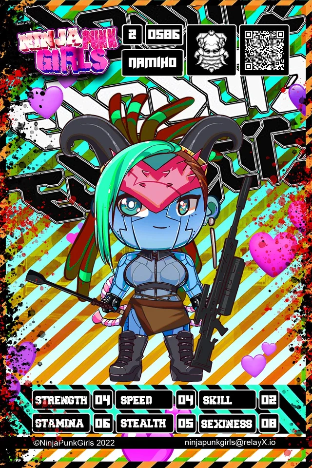 Original minted card #0586 Namiho