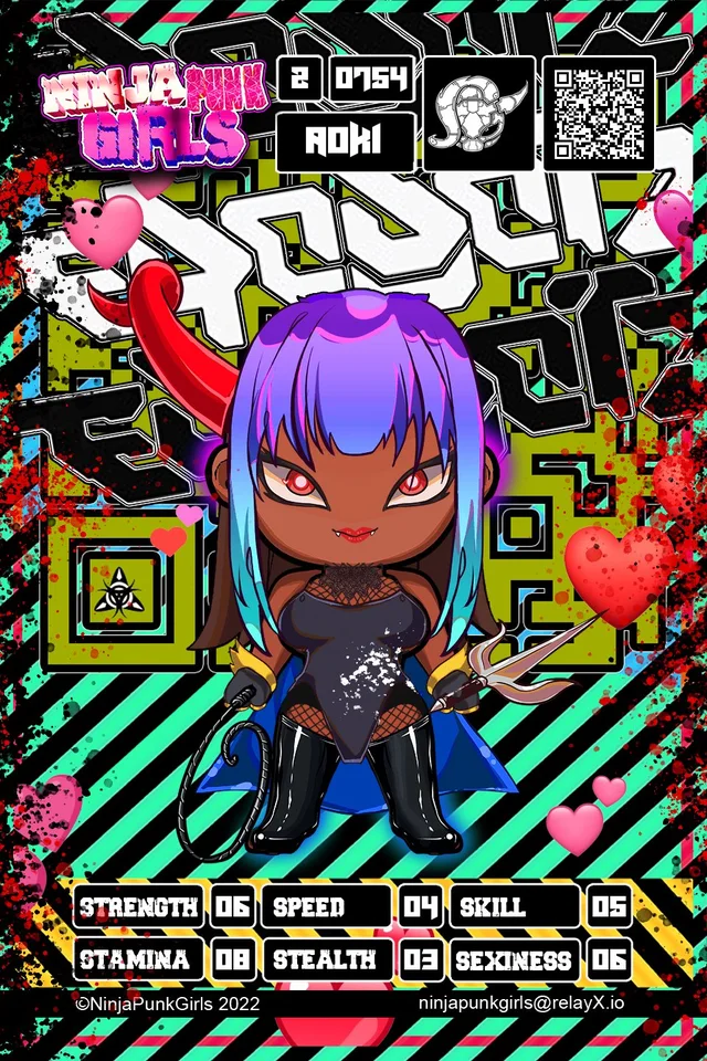 Original minted card #0754 Aoki