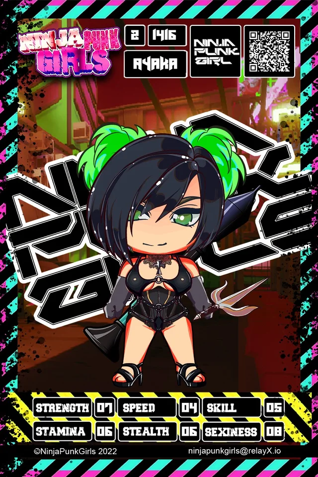 Original minted card #1416 Ayaka