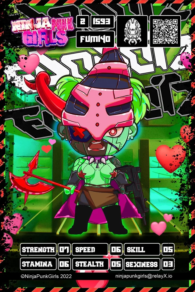 Original minted card #1593 Fumiyo