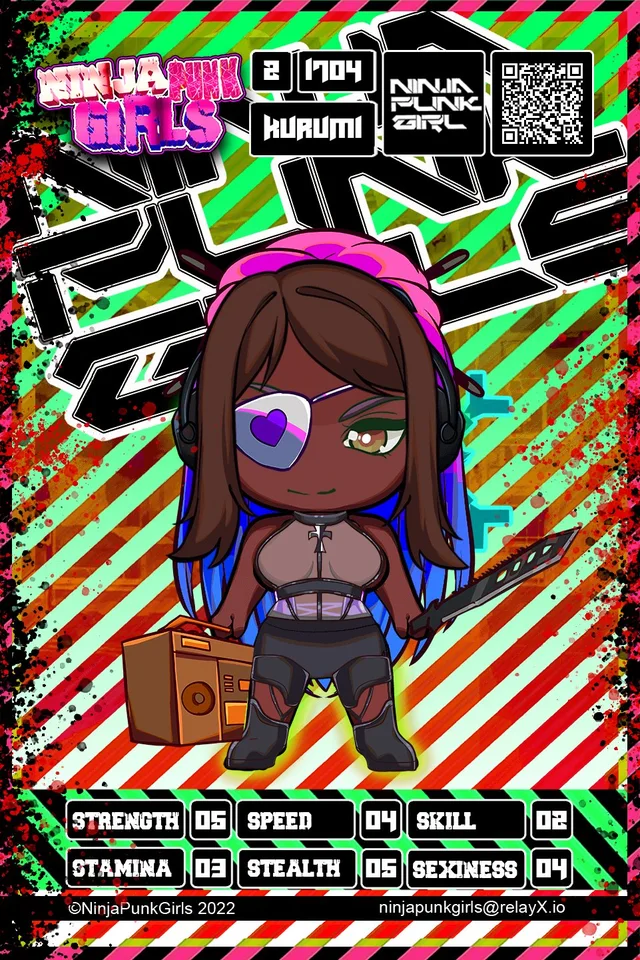 Original minted card #1704 Kurumi