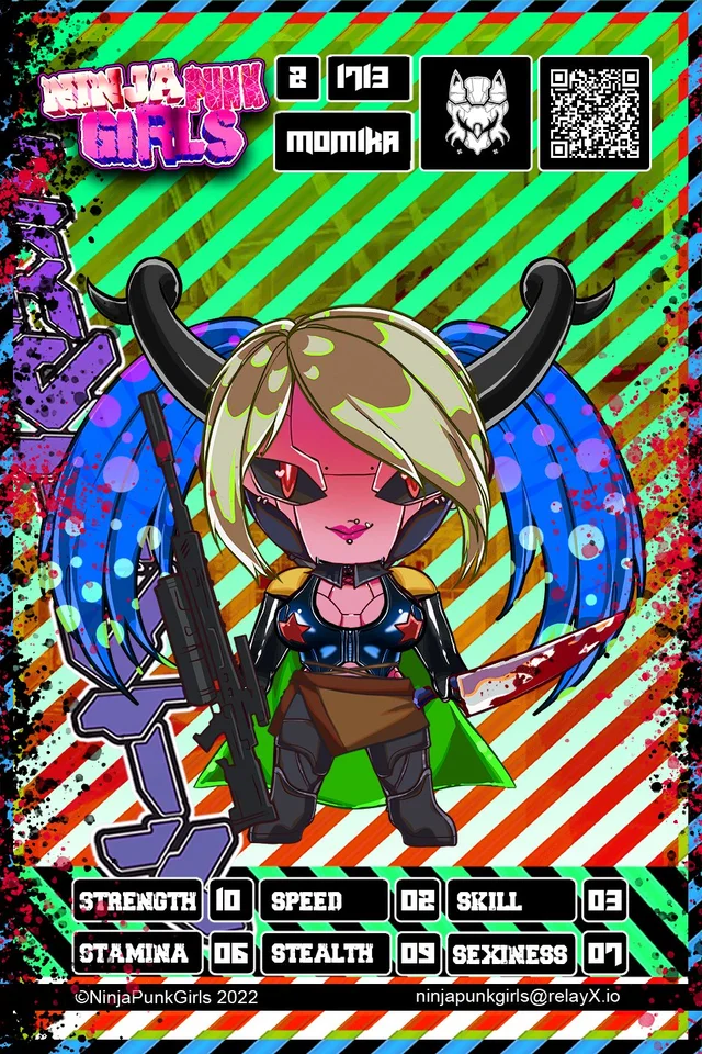 Original minted card #1713 Momika