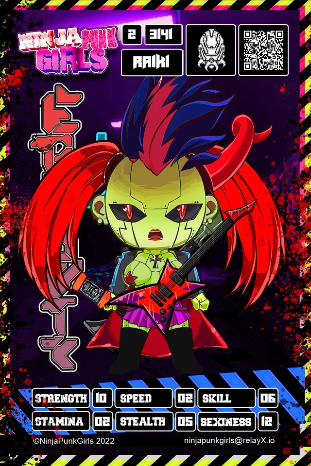 Original minted card #3141 Raiki