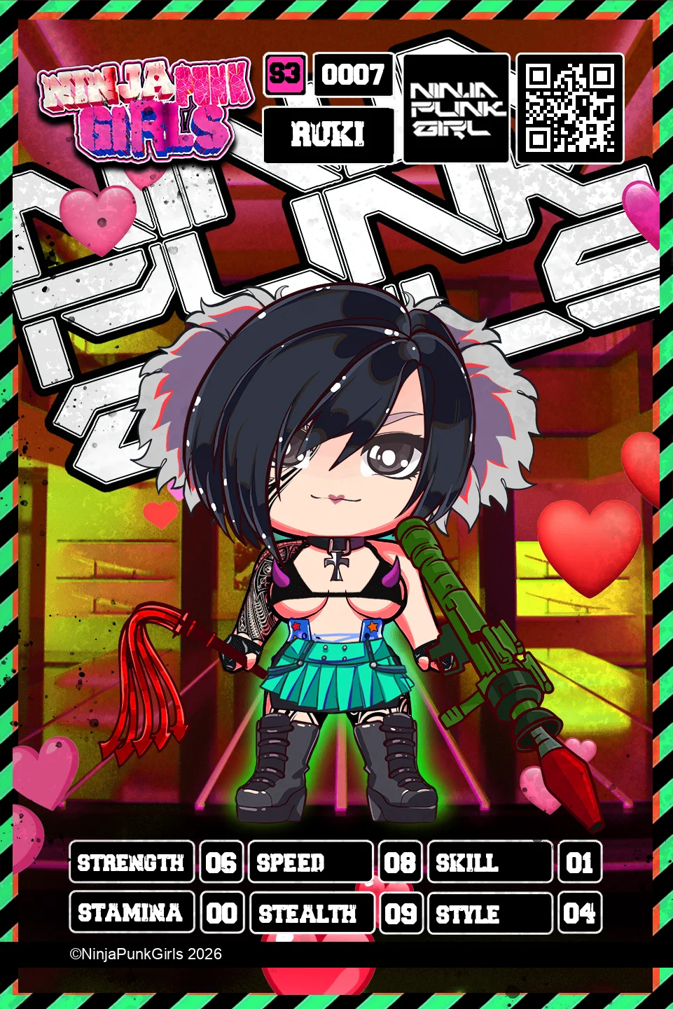 Rebuilt card #0007 Ruki