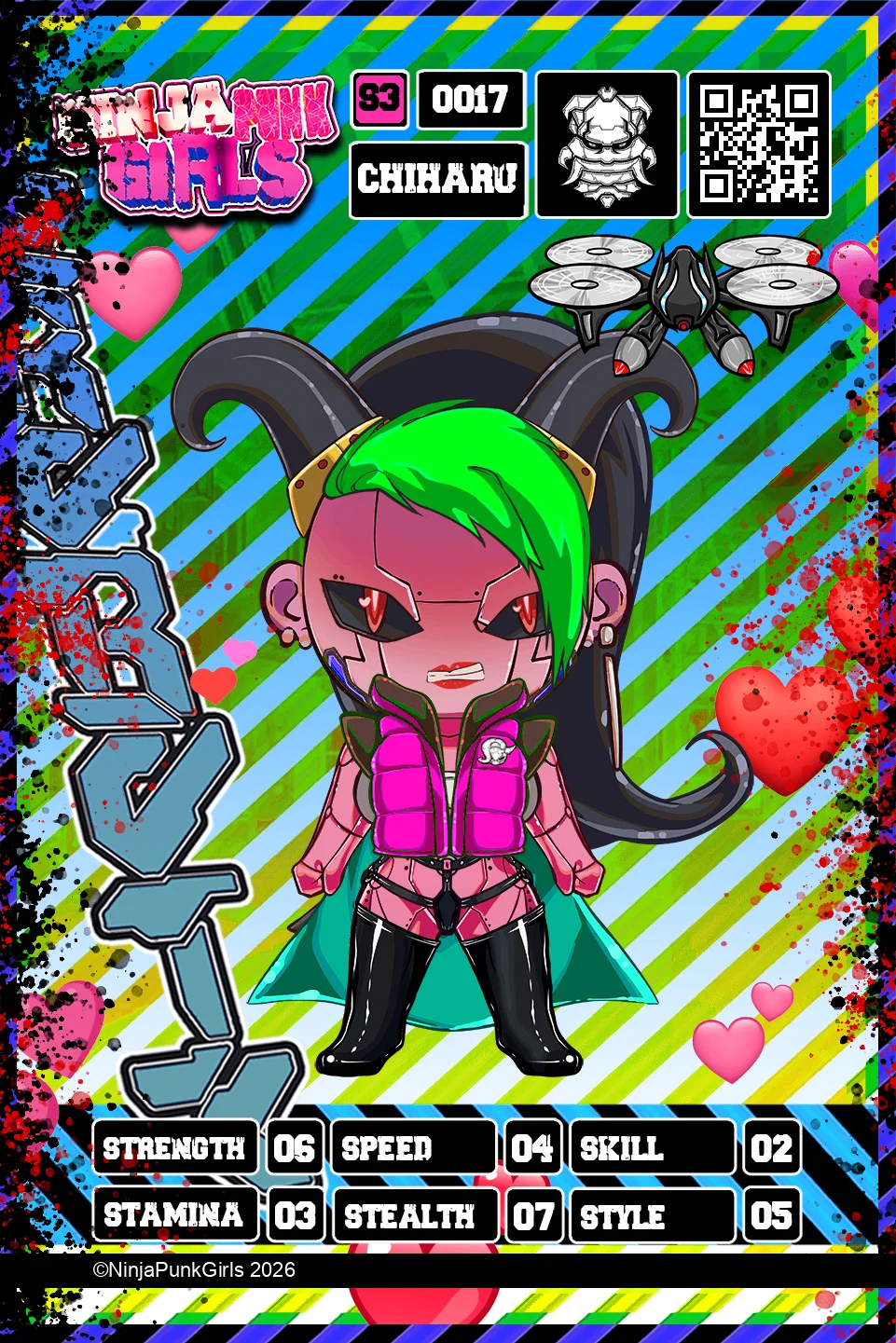 Rebuilt card #0017 Chiharu