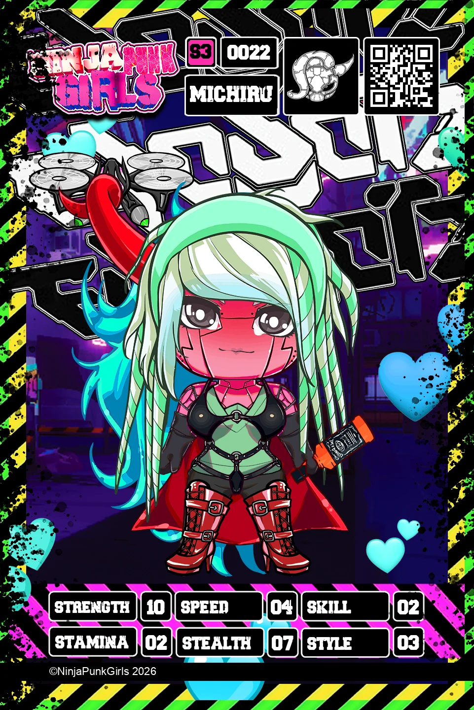 Rebuilt card #0022 Michiru