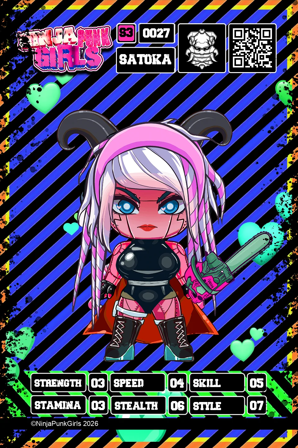 Rebuilt card #0027 Satoka