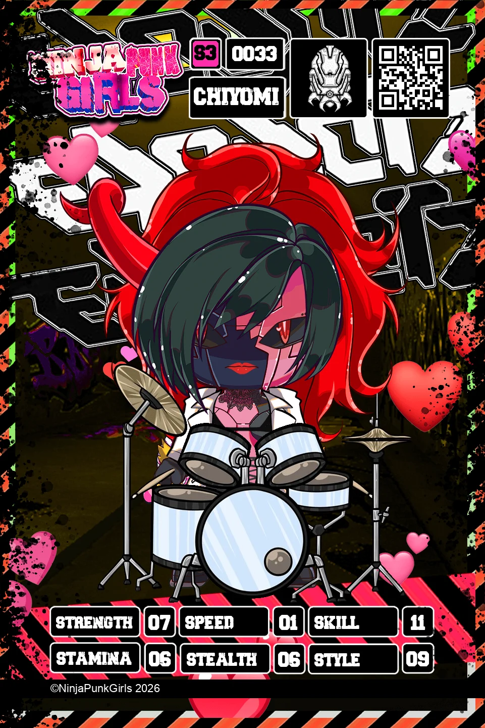 Rebuilt card #0033 Chiyomi