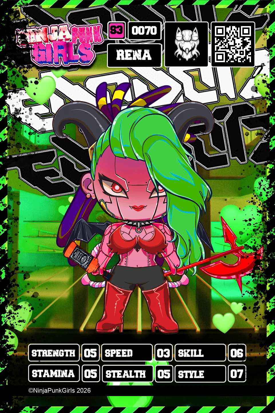 Rebuilt card #0070 Rena