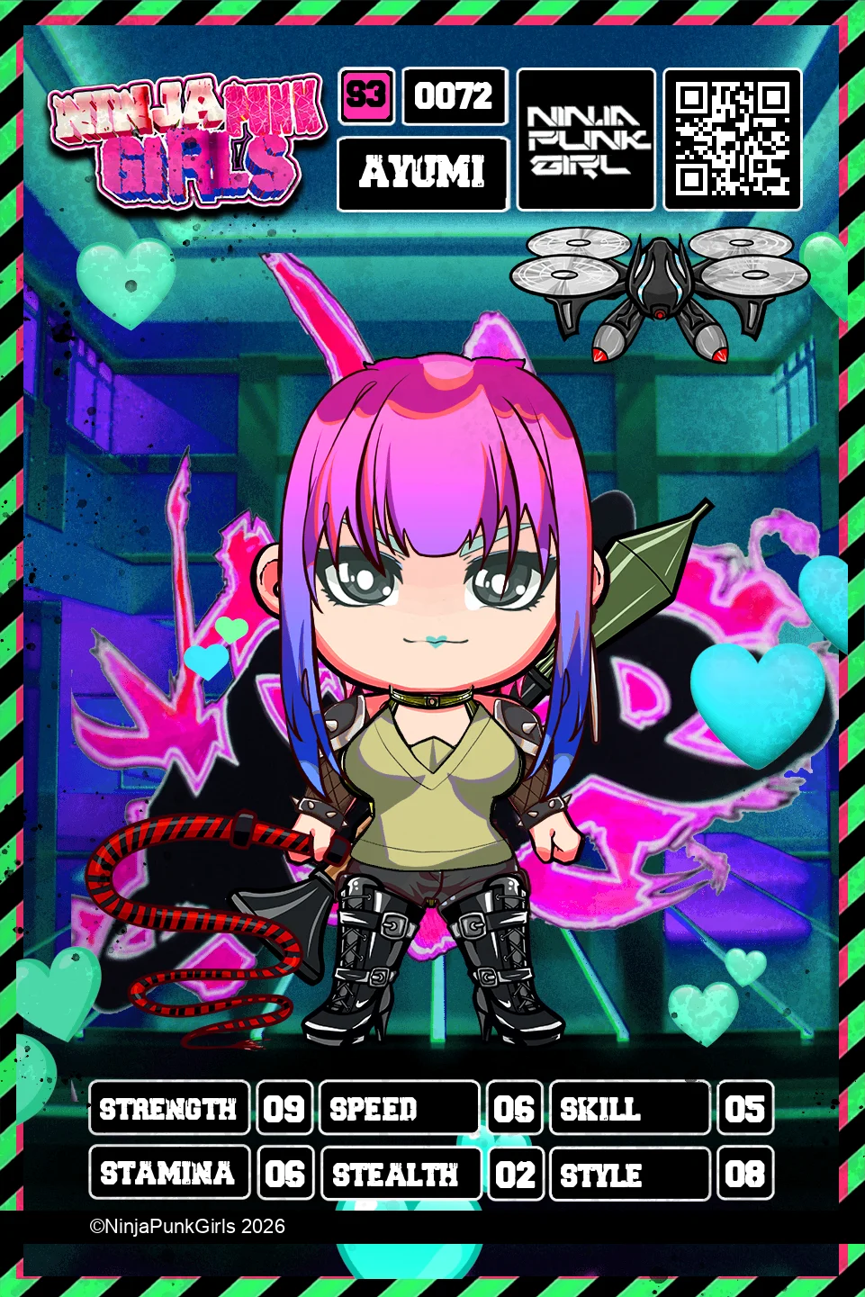 Rebuilt card #0072 Ayumi