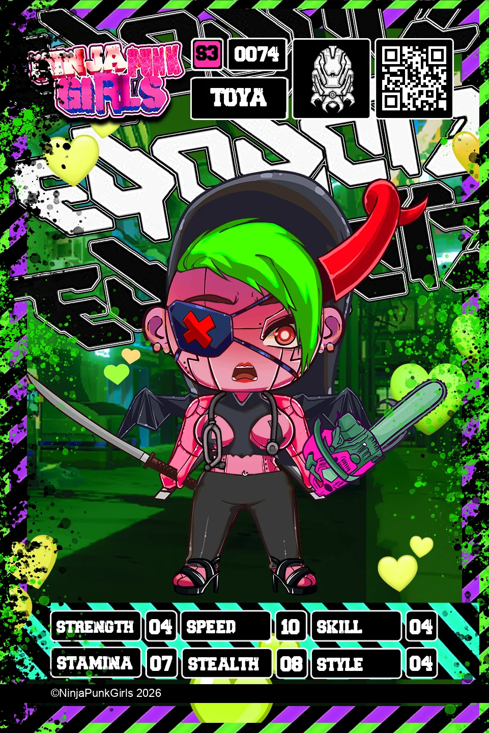 Rebuilt card #0074 Toya