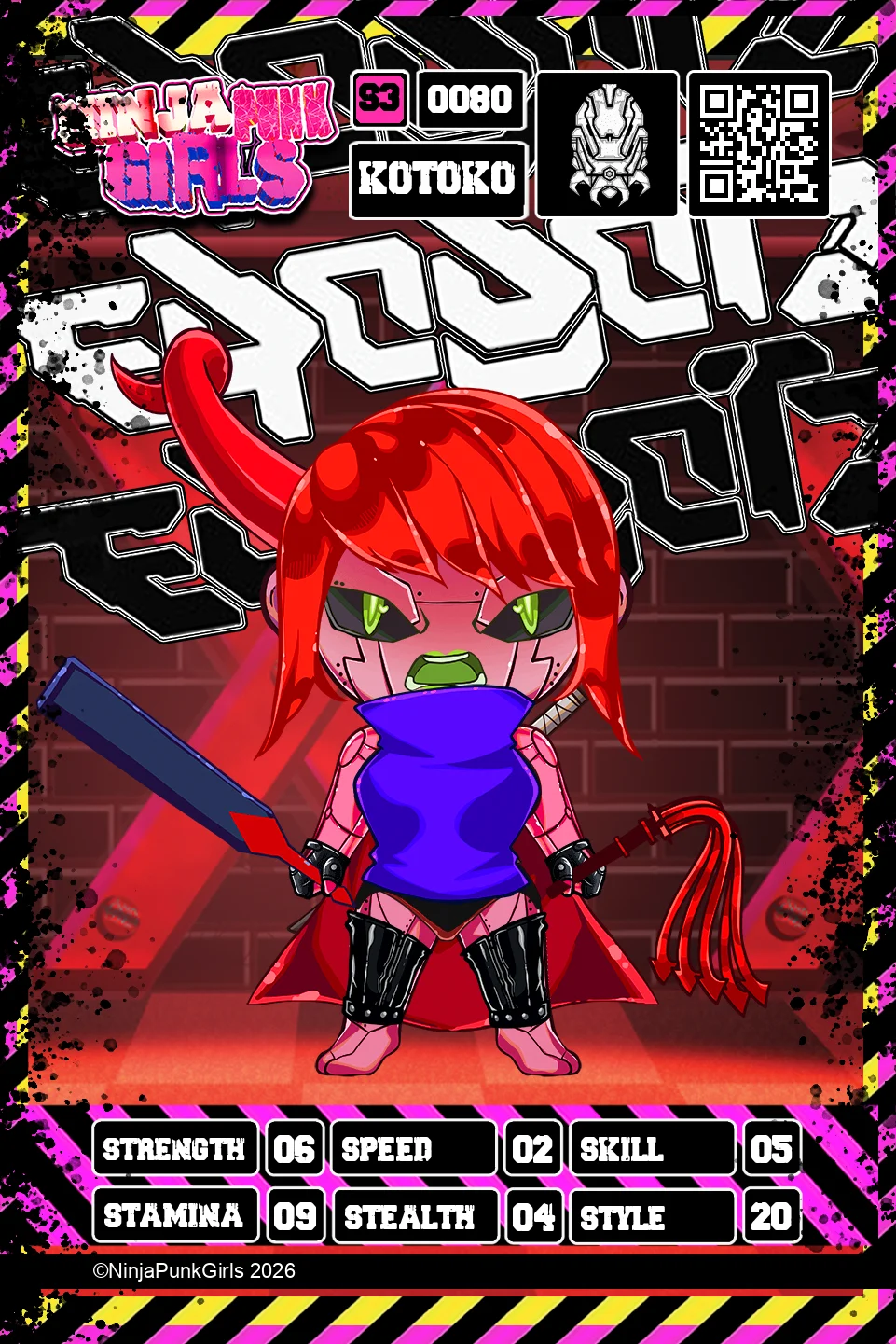 Rebuilt card #0080 Kotoko