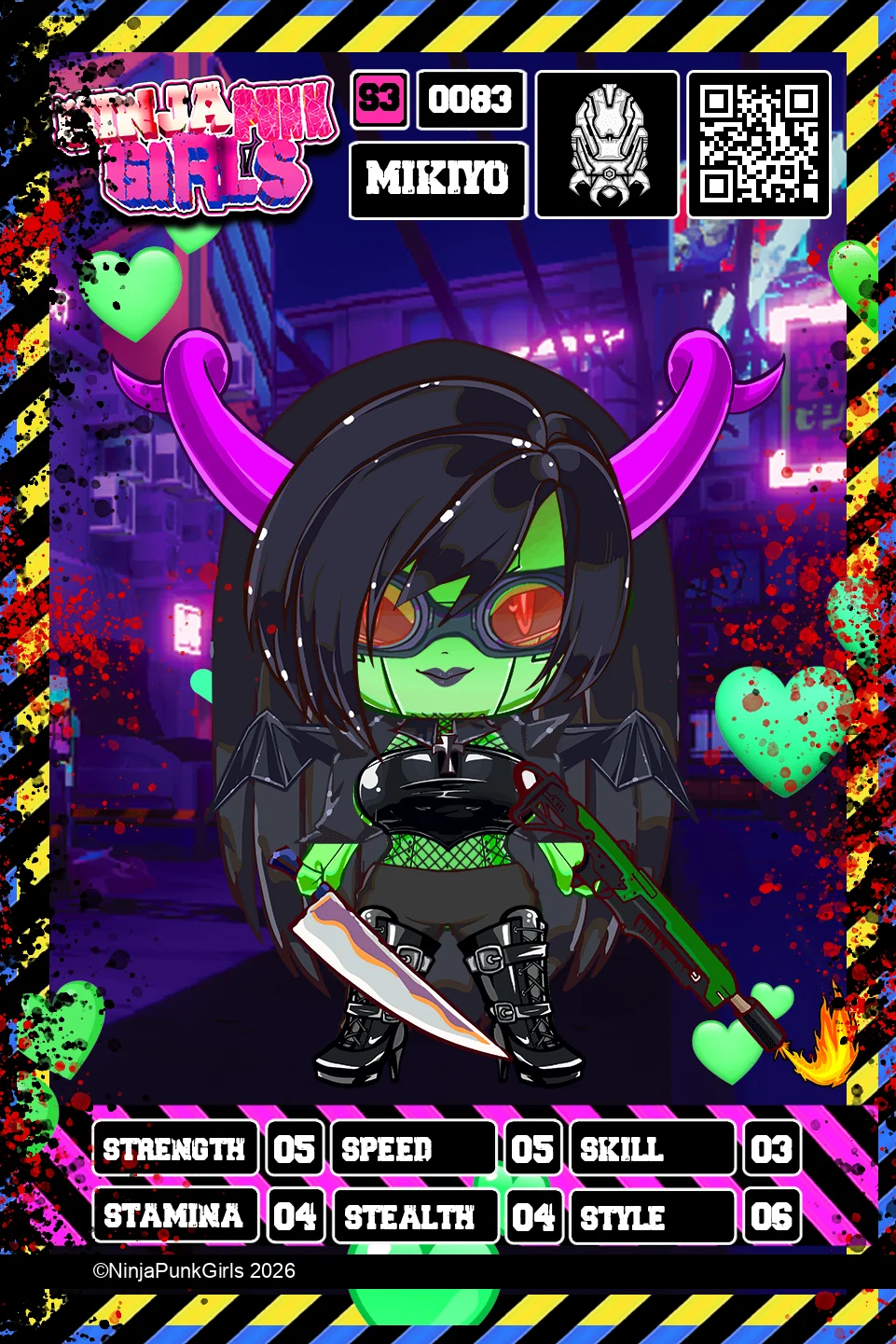 Rebuilt card #0083 Mikiyo
