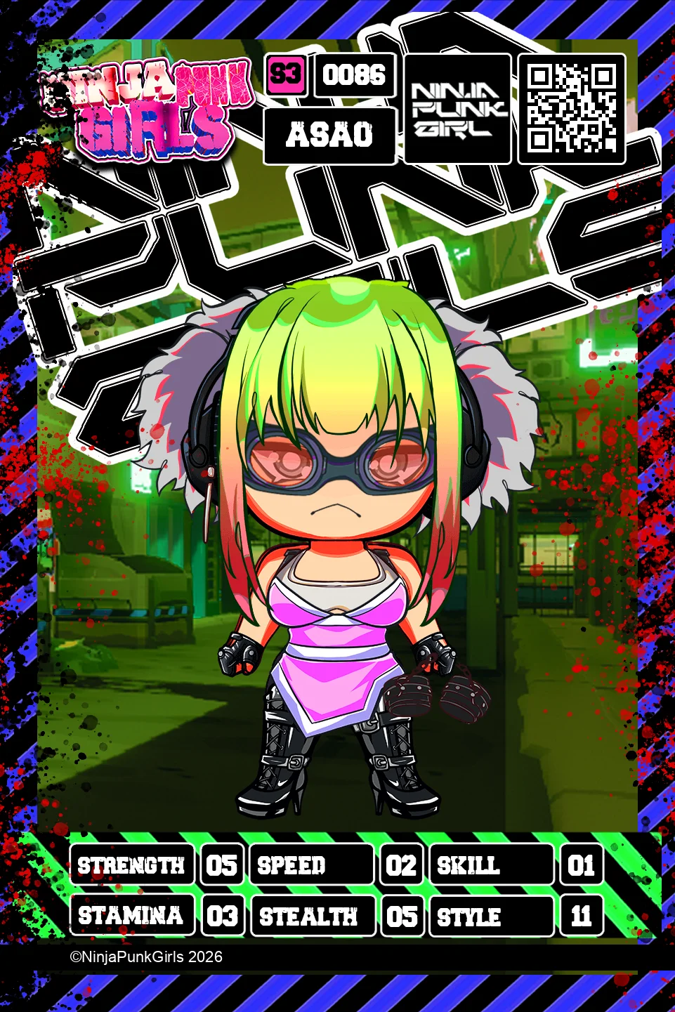 Rebuilt card #0086 Asao