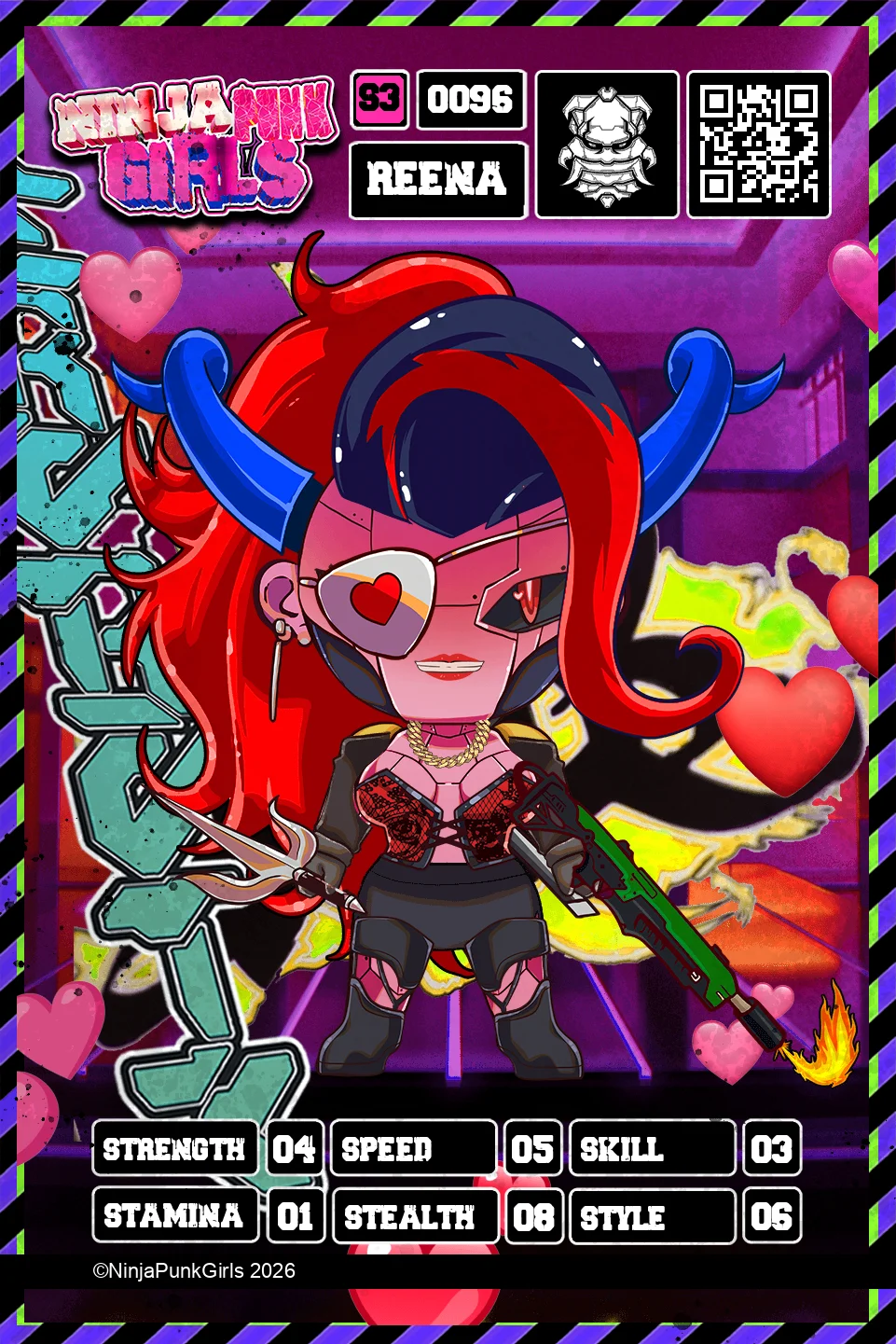 Rebuilt card #0096 Reena