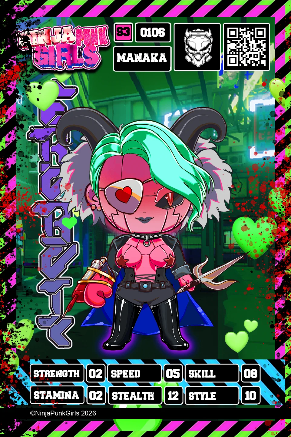 Rebuilt card #0106 Manaka