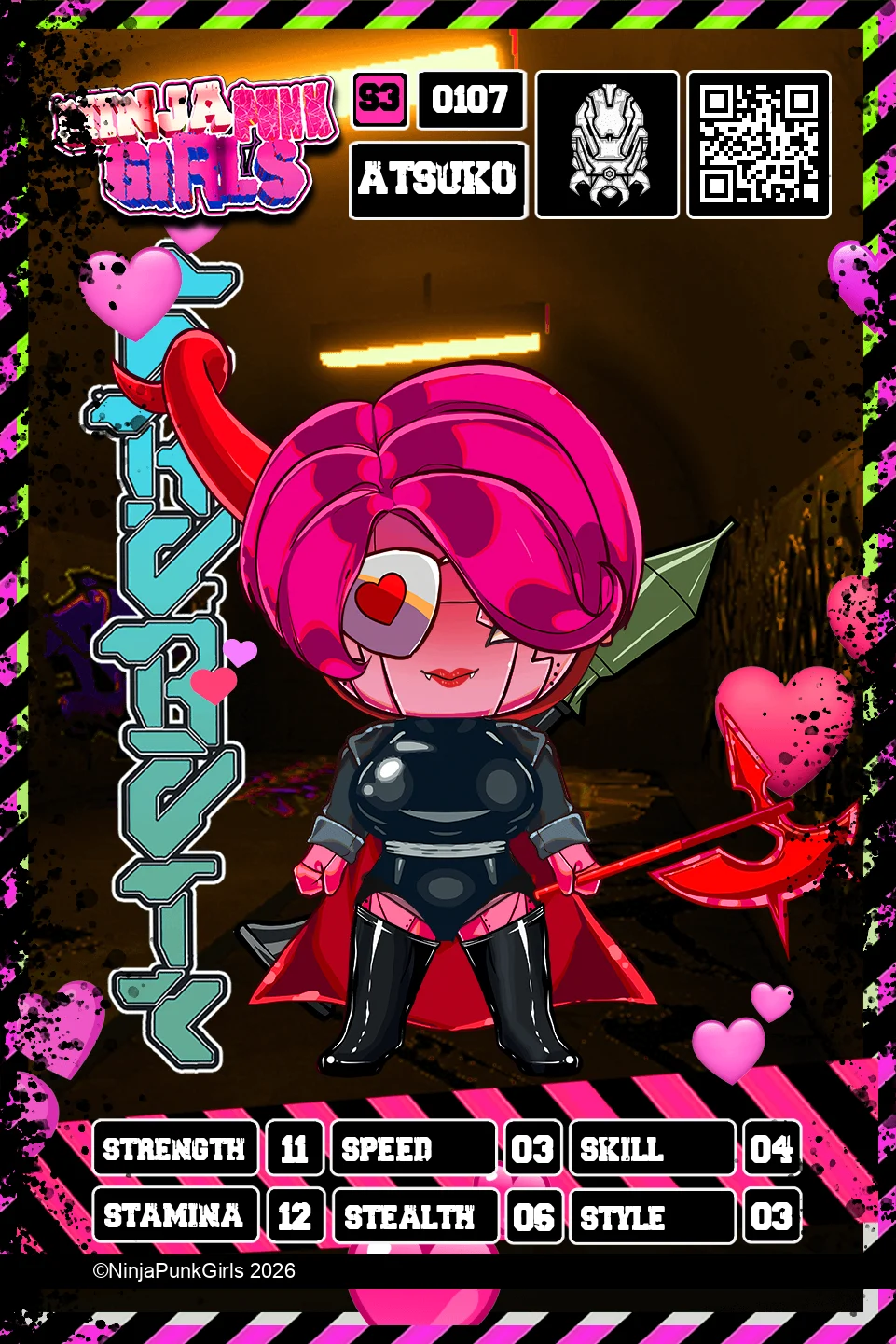 Rebuilt card #0107 Atsuko