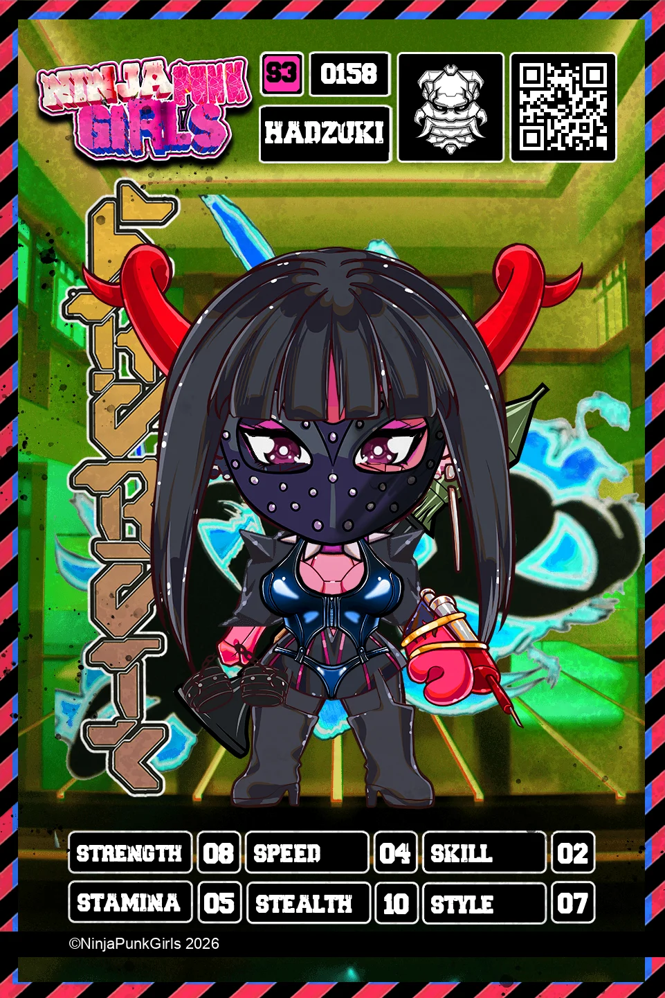 Rebuilt card #0158 Hadzuki