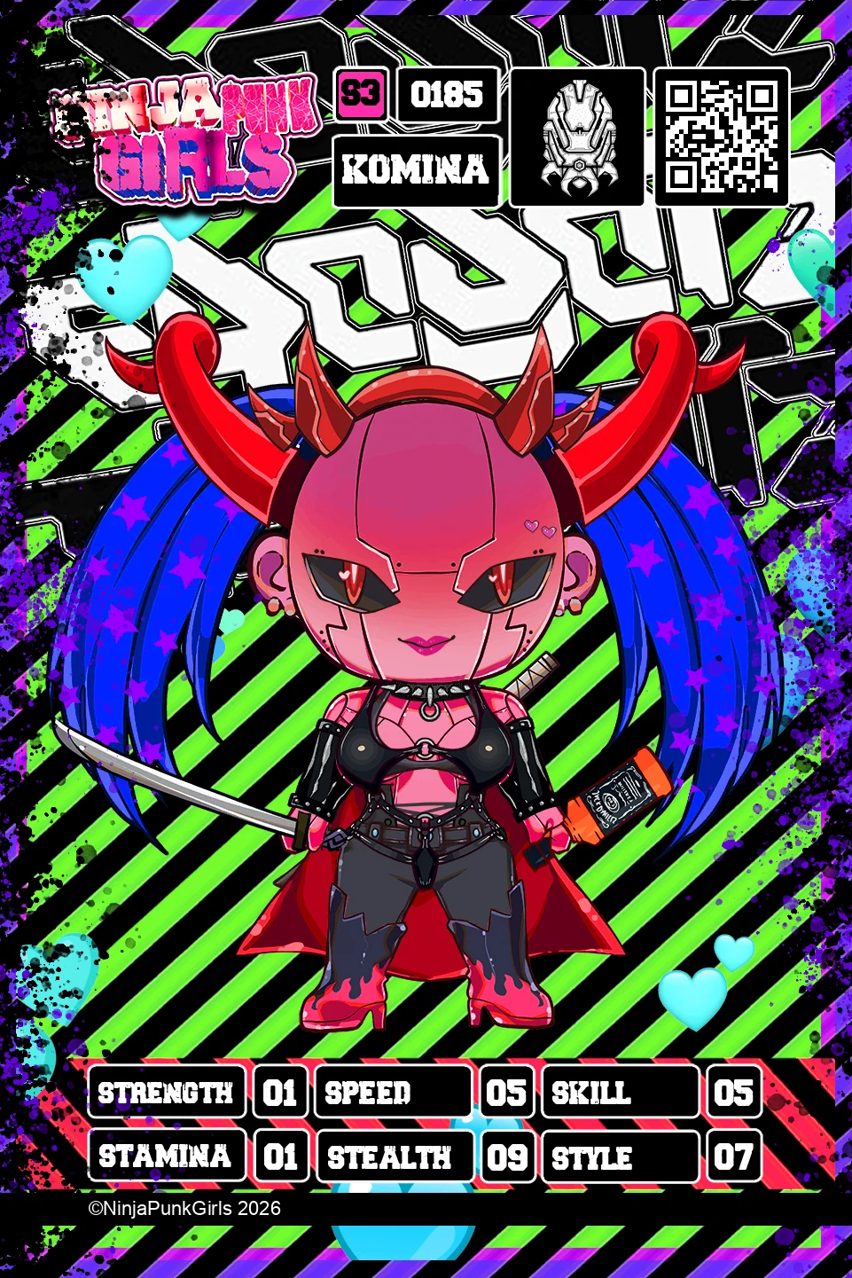 Rebuilt card #0185 Komina