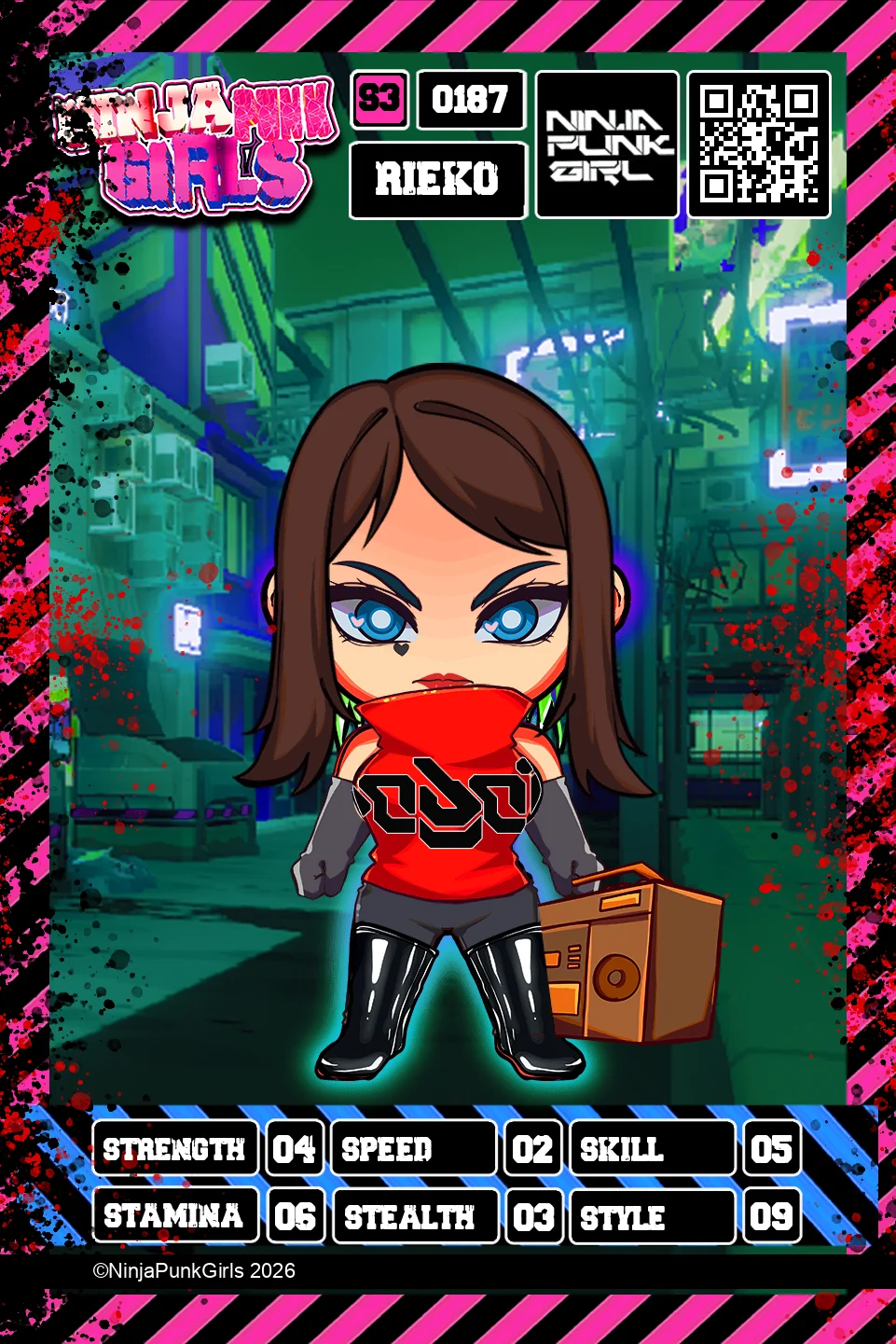 Rebuilt card #0187 Rieko