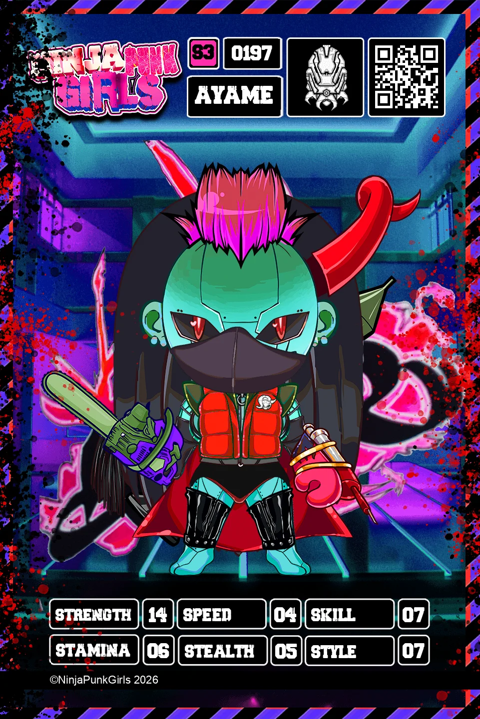 Rebuilt card #0197 Ayame