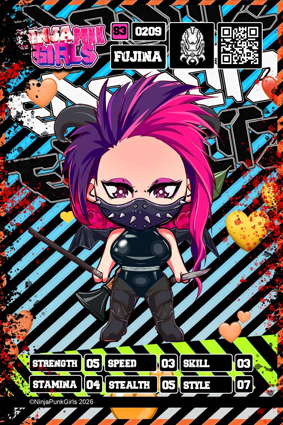 Rebuilt card #0209 Fujina