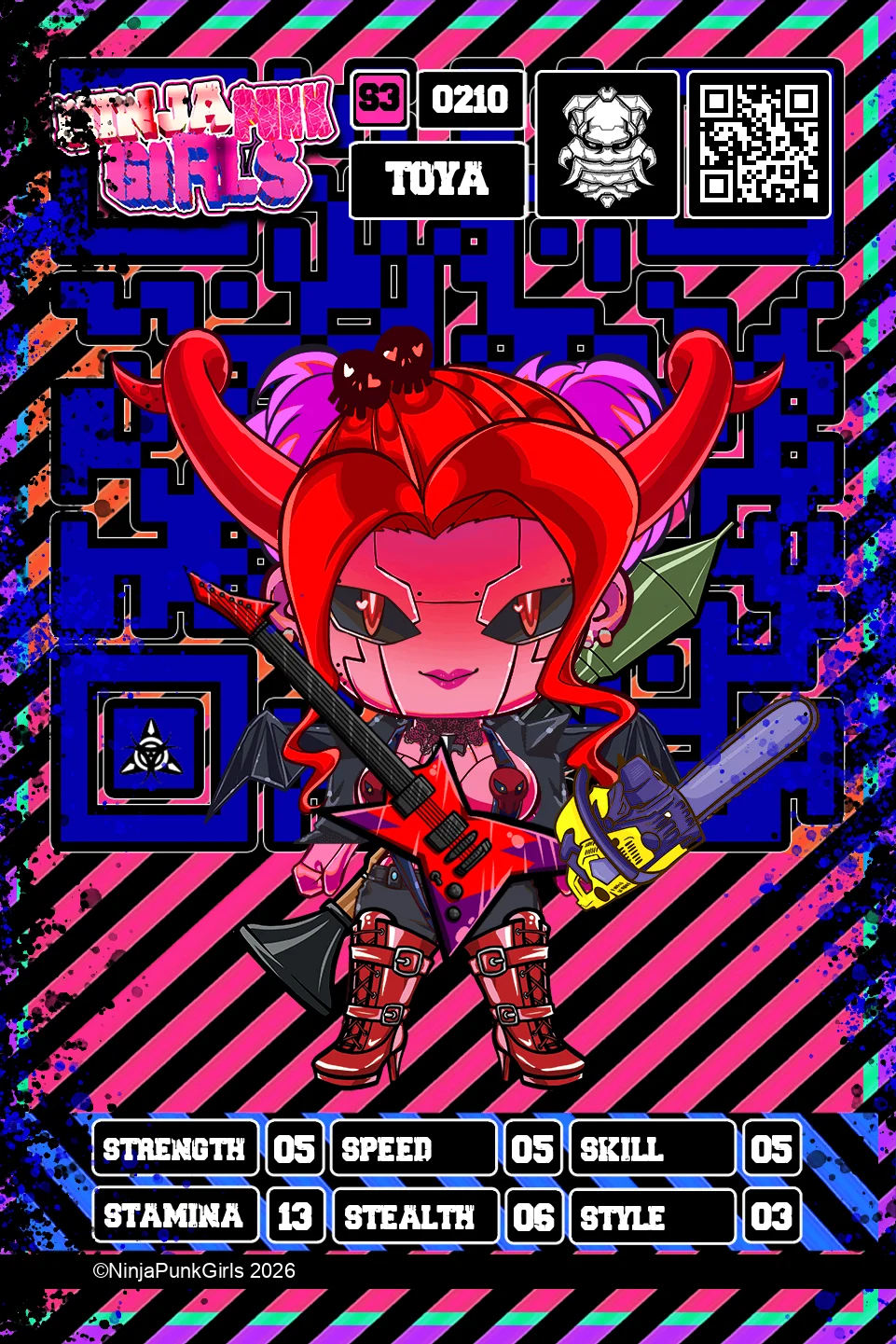 Rebuilt card #0210 Toya