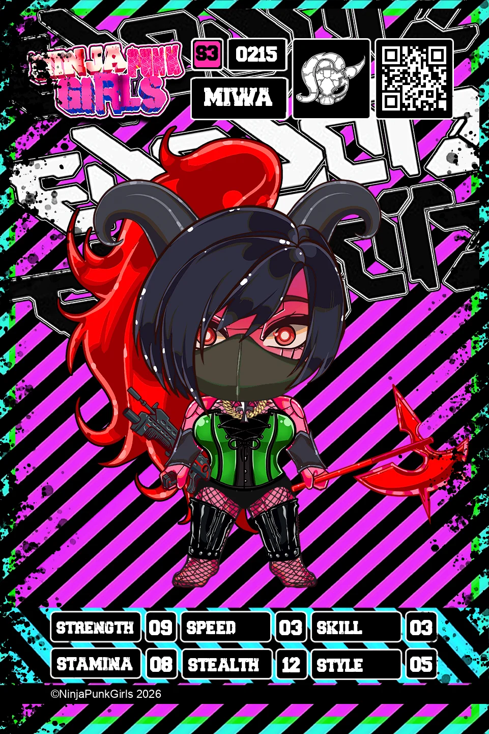 Rebuilt card #0215 Miwa