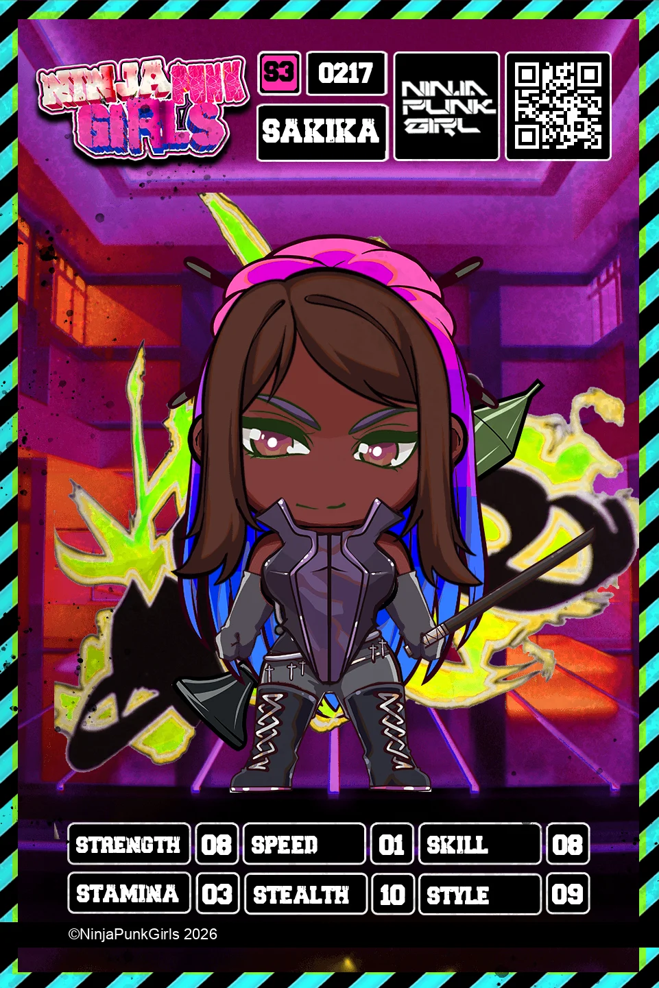 Rebuilt card #0217 Sakika