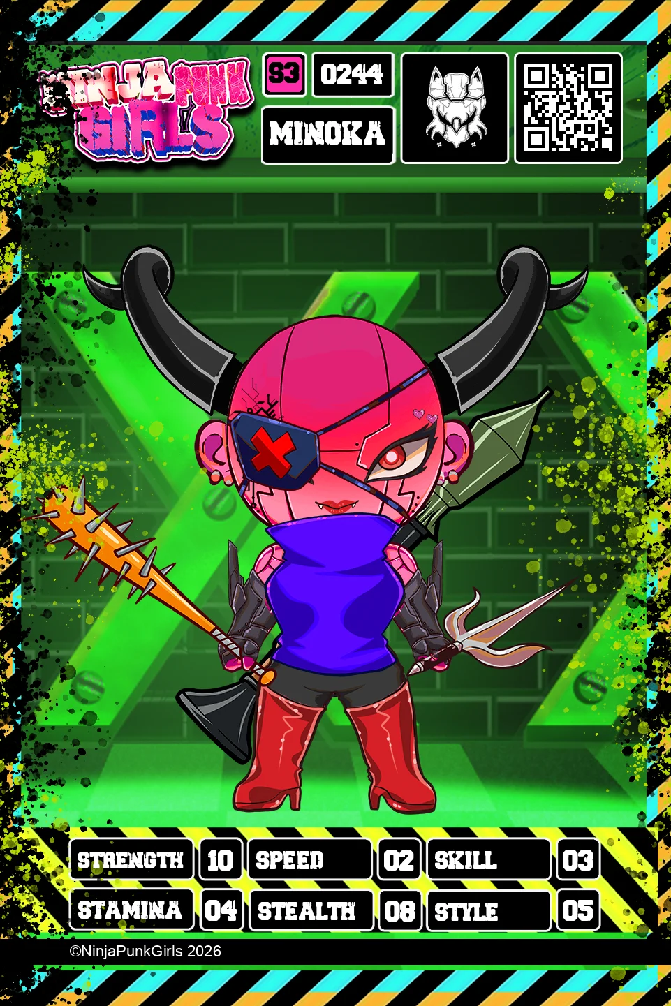 Rebuilt card #0244 Minoka