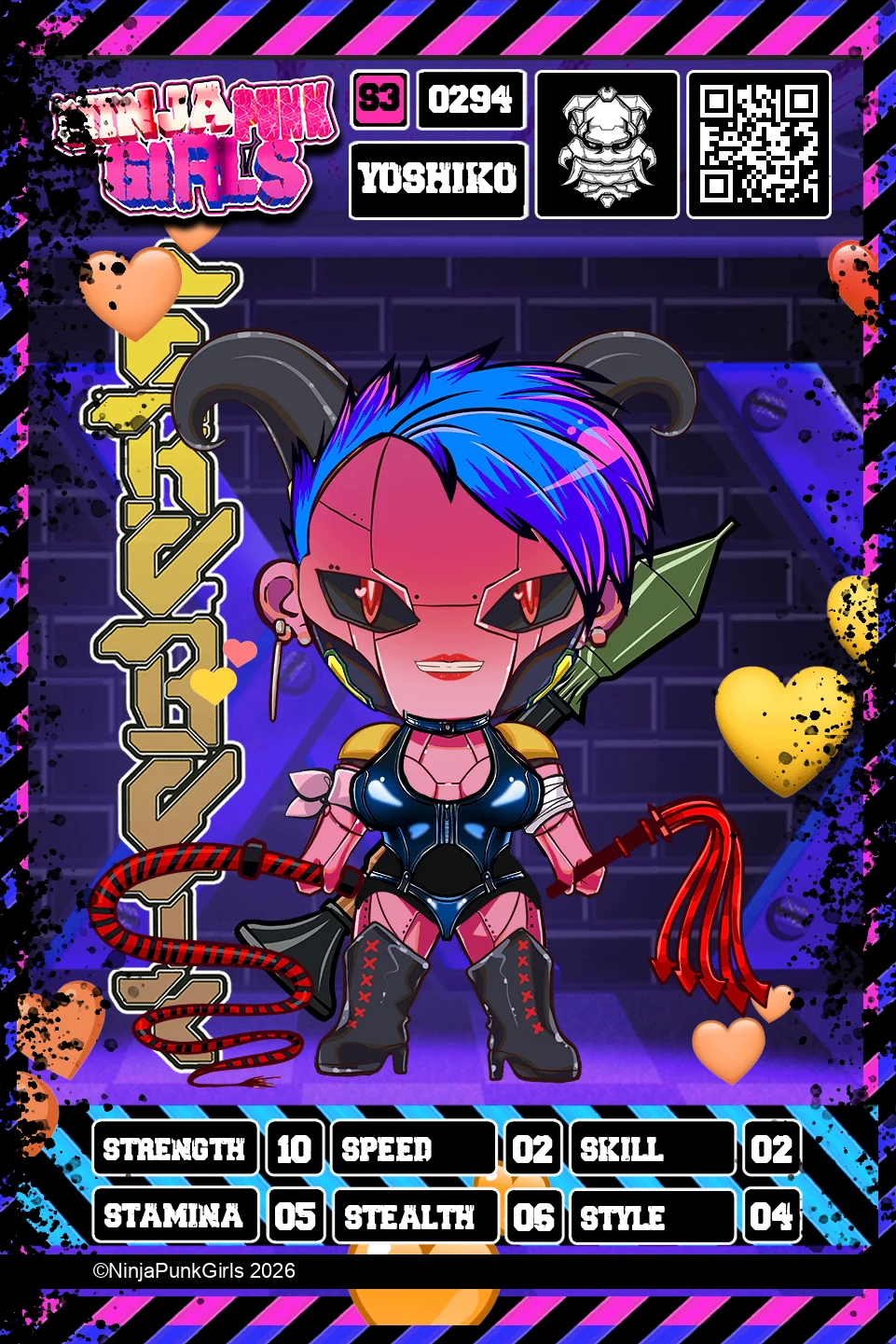 Rebuilt card #0294 Yoshiko
