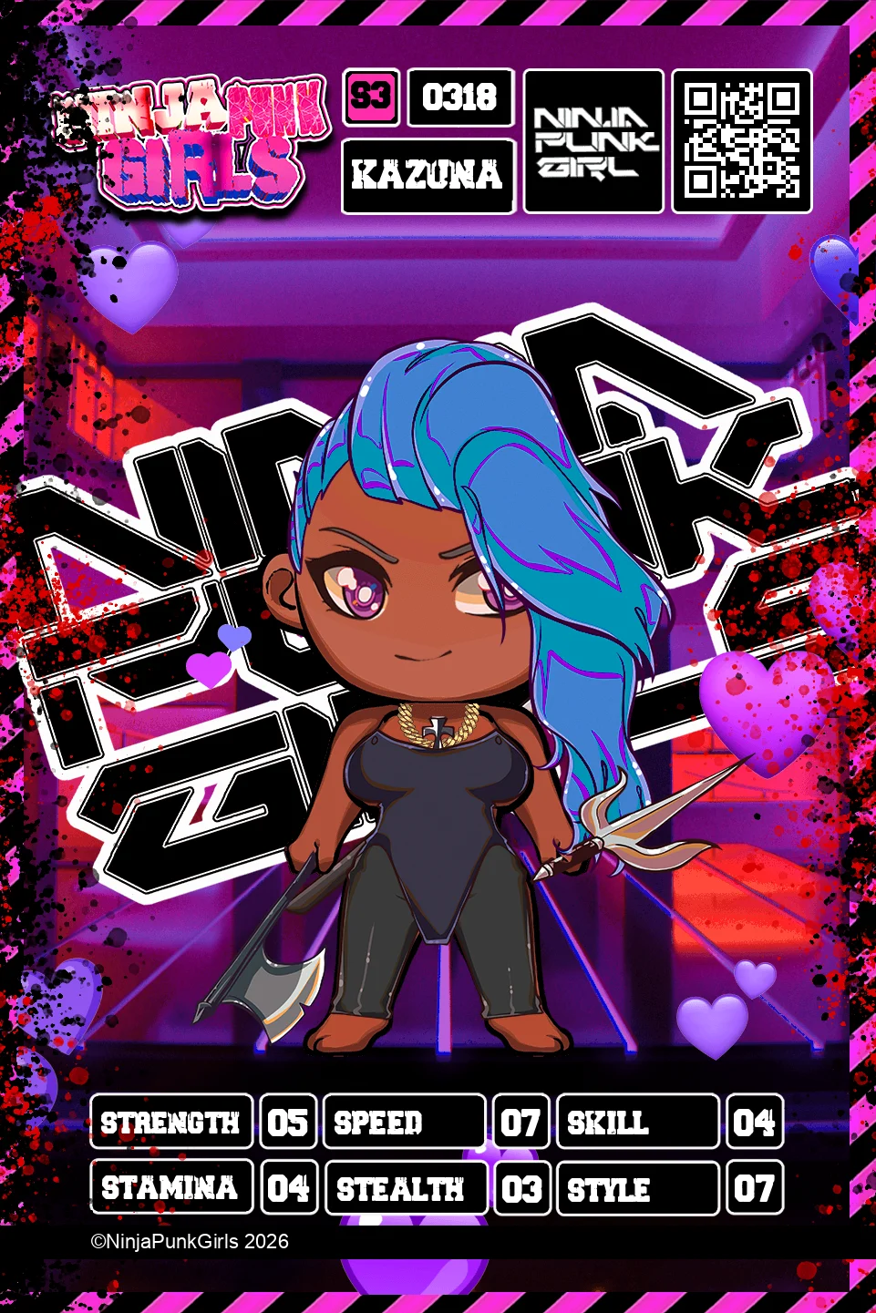 Rebuilt card #0318 Kazuna