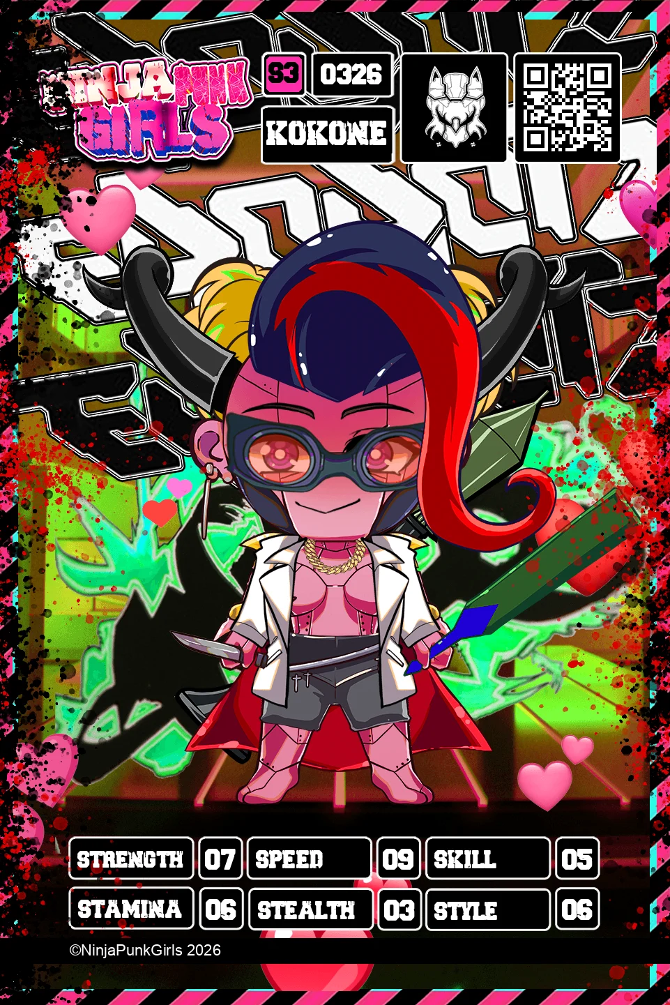 Rebuilt card #0326 Kokone