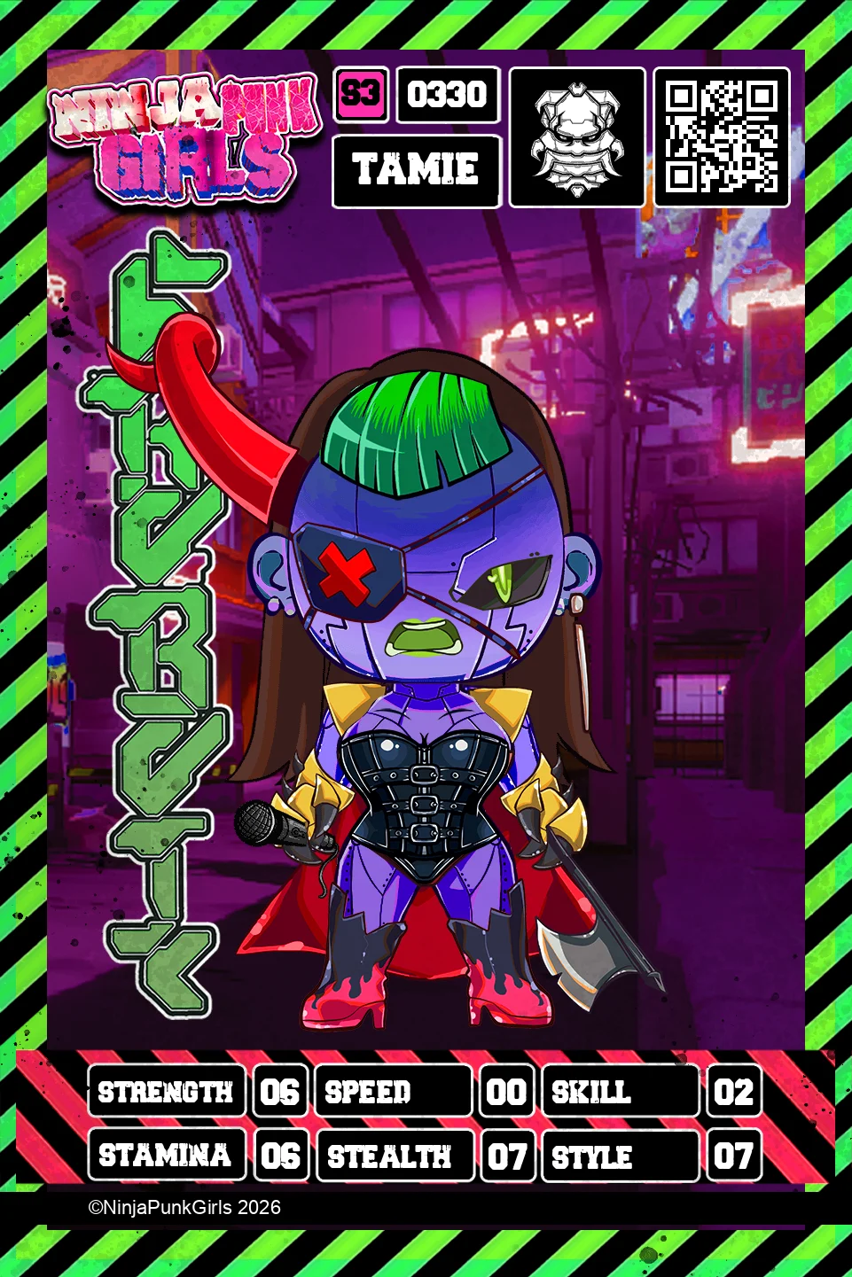 Rebuilt card #0330 Tamie