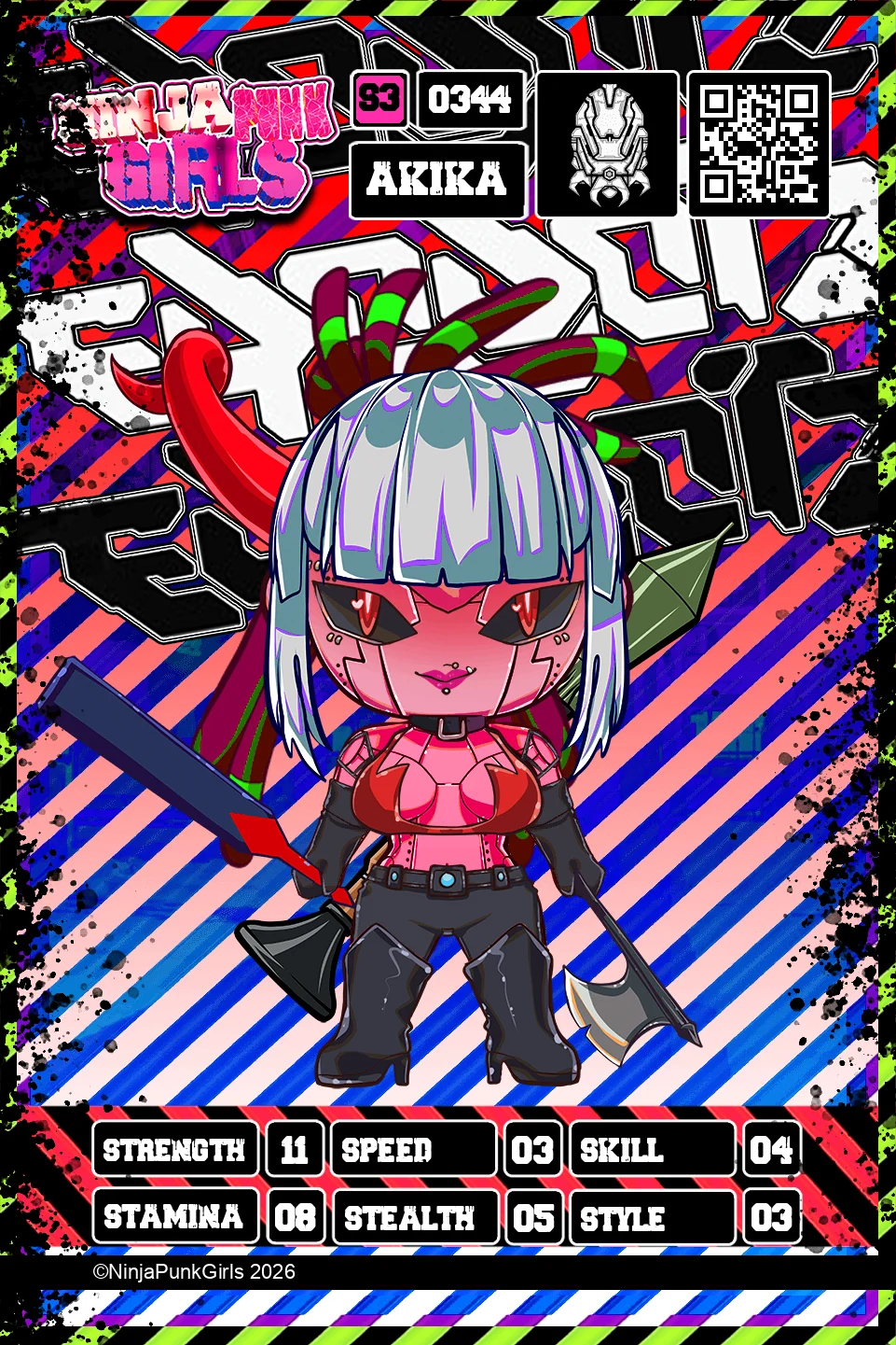 Rebuilt card #0344 Akika
