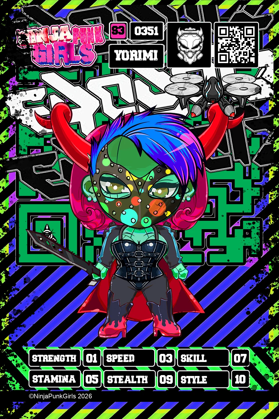 Rebuilt card #0351 Yorimi