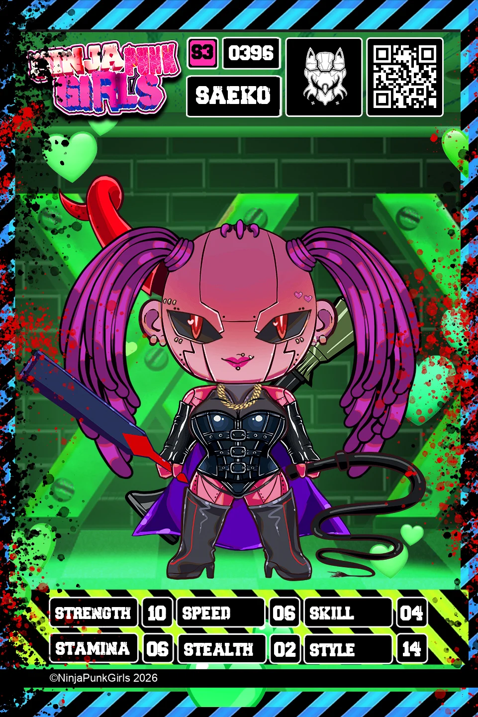 Rebuilt card #0396 Saeko