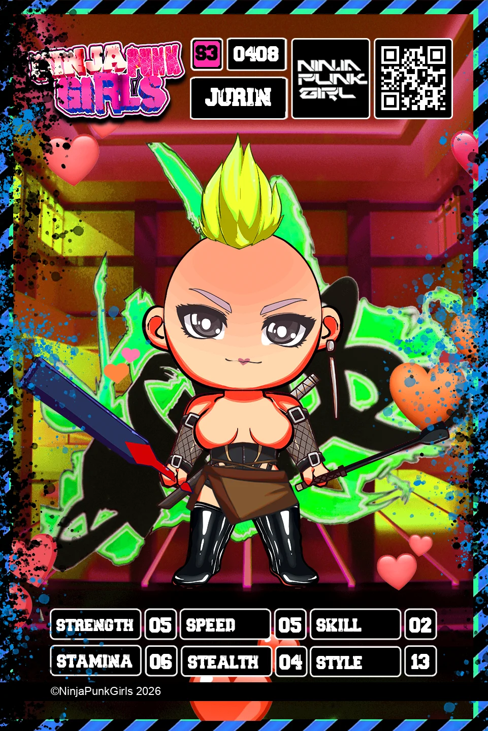 Rebuilt card #0408 Jurin