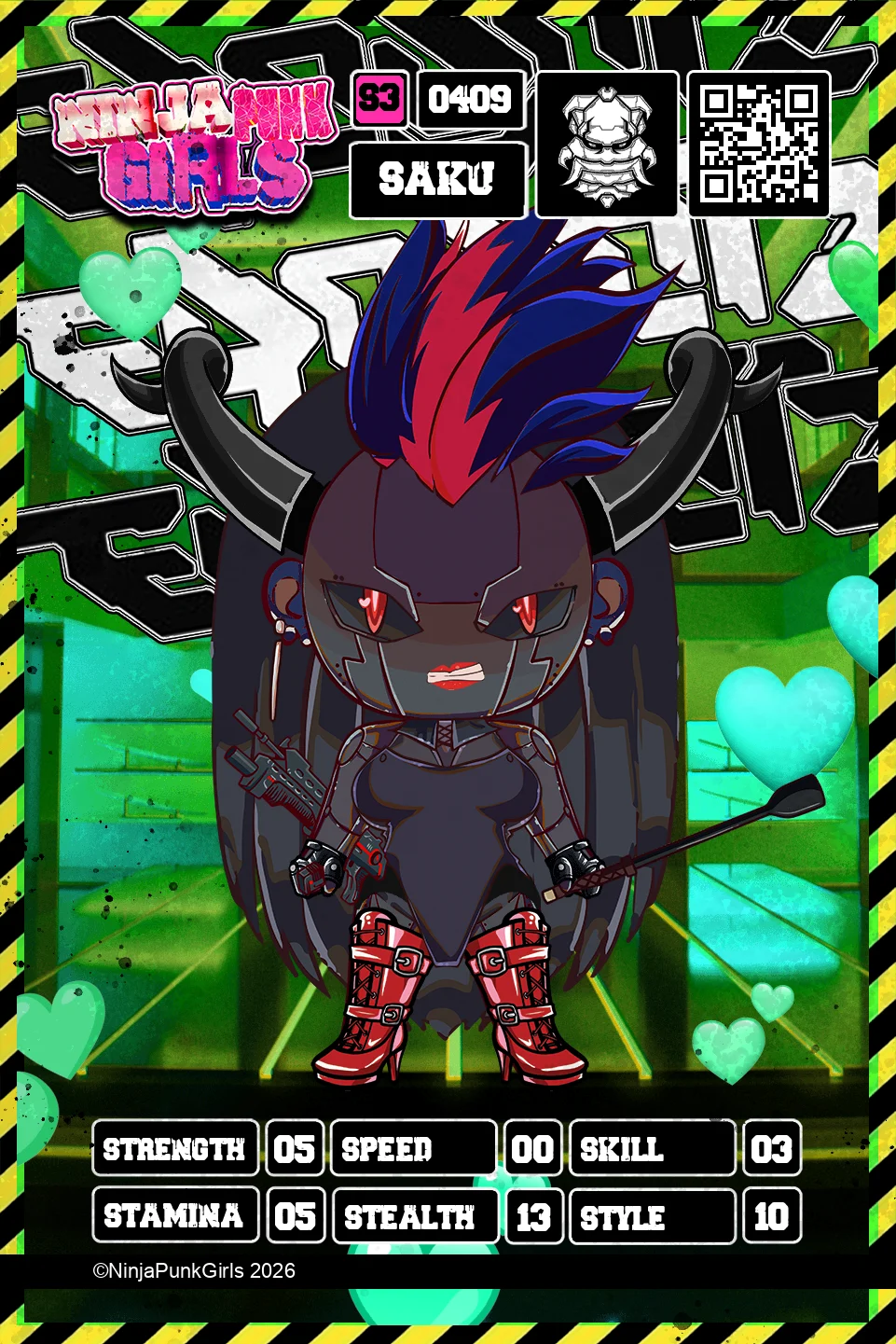Rebuilt card #0409 Saku