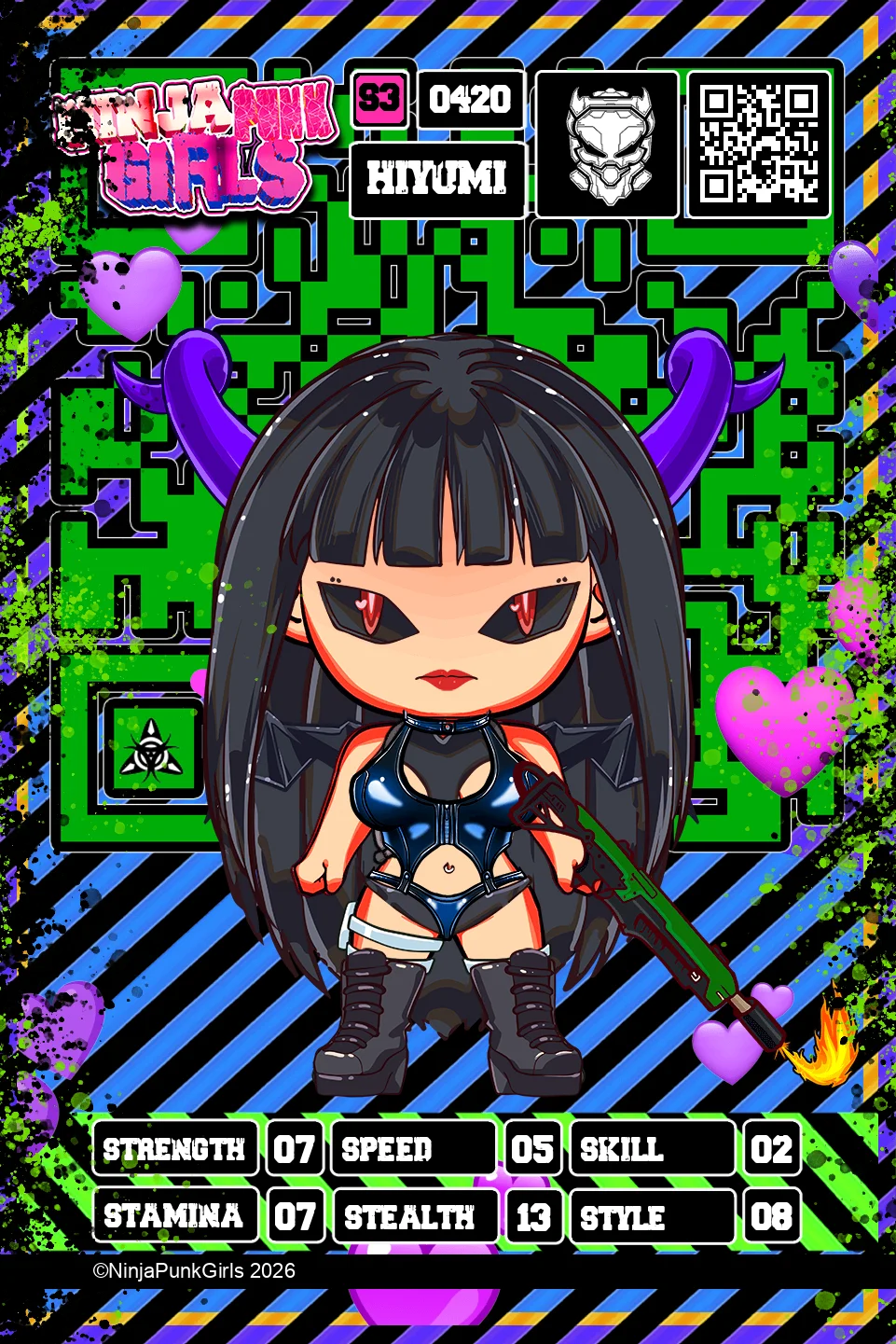 Rebuilt card #0420 Hiyumi