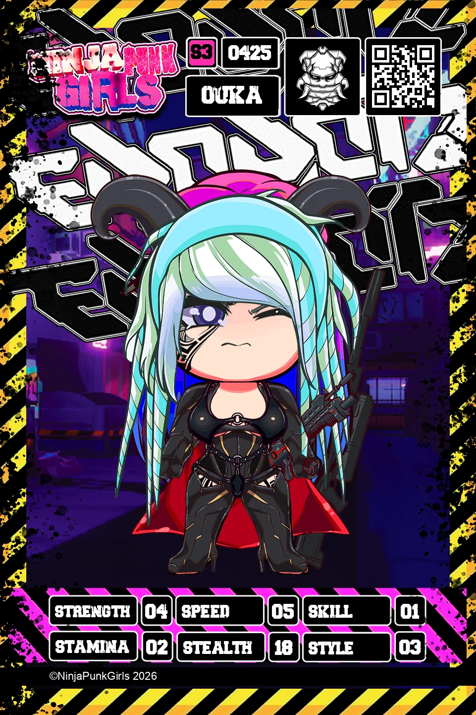 Rebuilt card #0425 Ouka