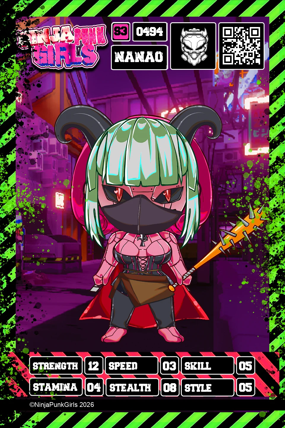 Rebuilt card #0494 Nanao
