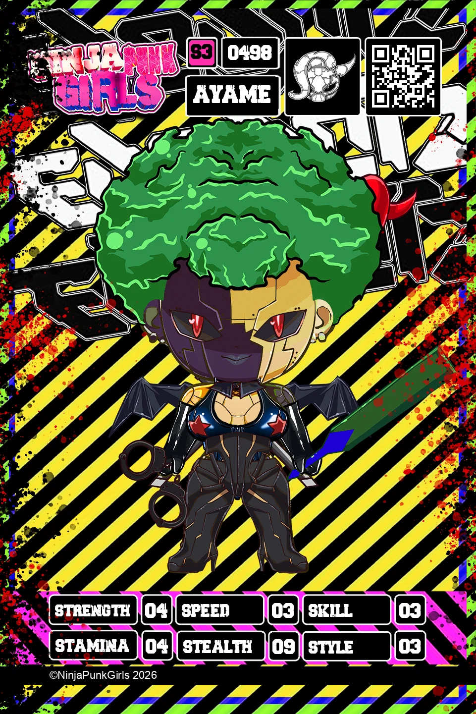 Rebuilt card #0498 Ayame